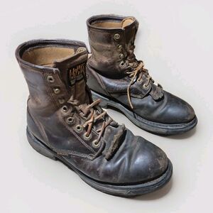 Ariat Workhog Waterproof Composite Toe Work Boots Men’s Size 9.5 D Brown Leather